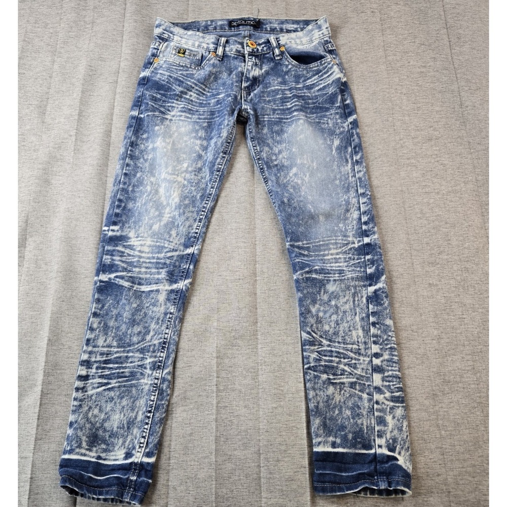 Demolition Boy's Street Wear Denim Jeans Rap Grunge Slim Fit‎ 28" X 28" Size 14